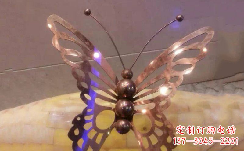 高品質不銹鋼蝴蝶雕塑
