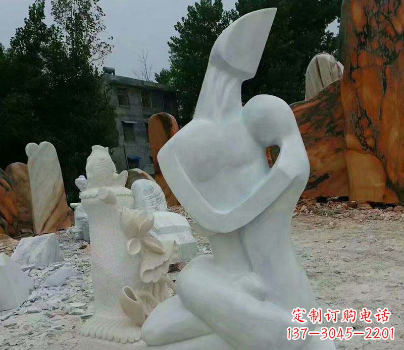 公園景觀抽象人物石雕