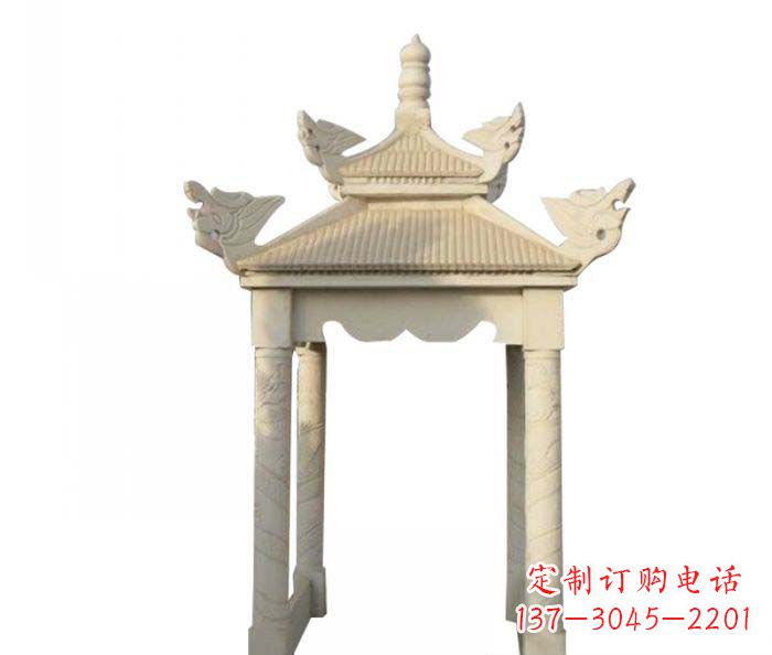高品質(zhì)園林石雕涼亭