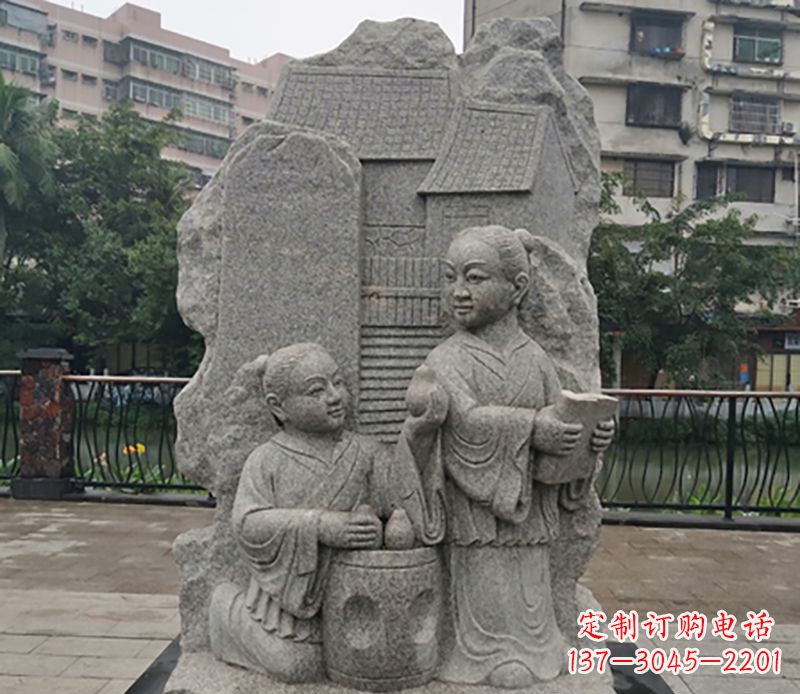 高品質(zhì)孔融讓梨石雕