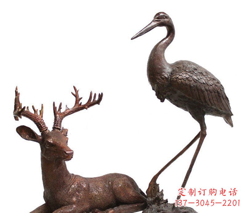 中領雕塑仙鶴銅雕藝術品