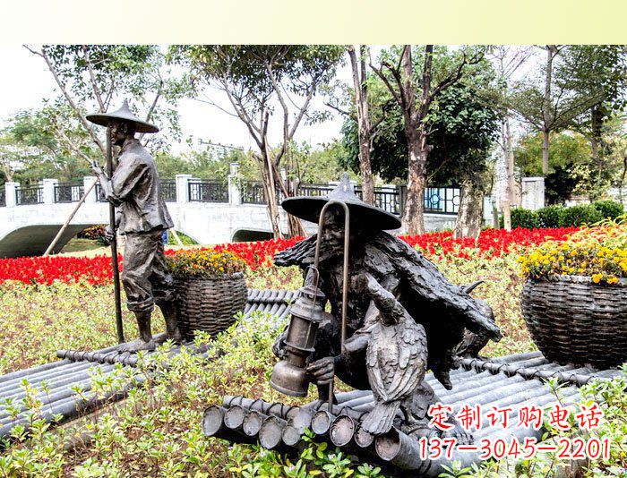 把漁民的生活經歷融入雕塑——公園人物漁夫銅雕塑 把漁民的生活經歷融入雕塑——公園人物漁夫銅雕塑