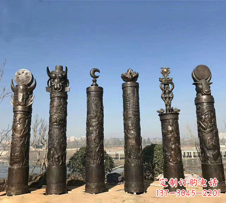 公園銅雕圖騰文化
