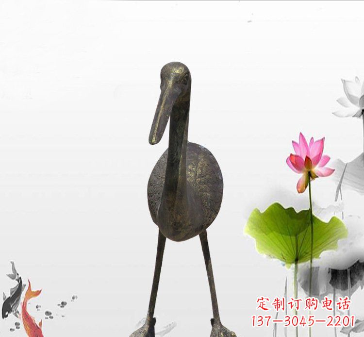 高品質銅制仙鶴雕塑 高品質銅制仙鶴雕塑