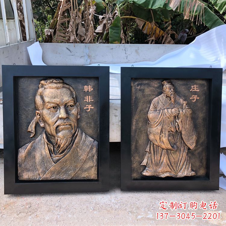 中領雕塑專業的古代歷史名人頭像雕塑定制