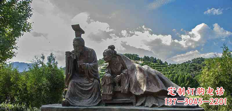 古代親嘗湯藥二十四孝人物銅雕