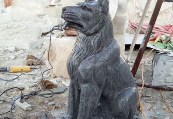 狗雕塑，以自然主題展現美麗藝術