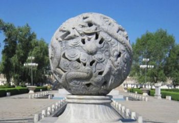 噴泉石雕塑，營造雅致公園景觀
