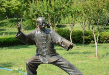 老人雕塑銅像，展示寧靜內涵