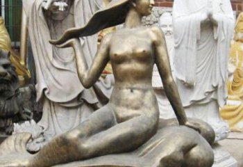 精美銅質美人魚雕塑