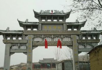 海拔之巔，石雕牌坊——中領雕塑
