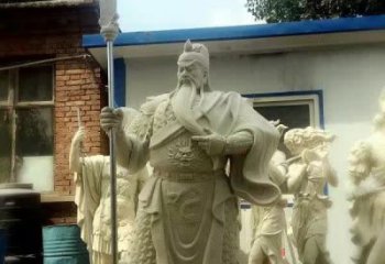 中領雕塑古代關公石雕