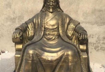 展現歷史榮光的成吉思汗銅雕