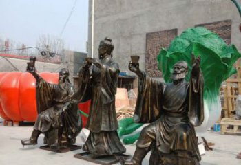濃縮古代江湖英雄——名人雕塑