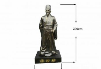 李時珍銅雕——精致傳承古代名醫精神