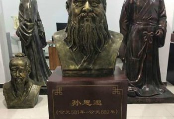 標志性雕塑-孫思邈半身像銅雕