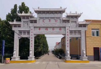 精美古代牌坊雕塑，盡顯貴族品質