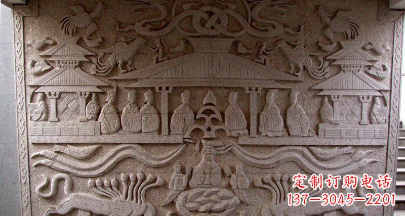 古代人物石浮雕