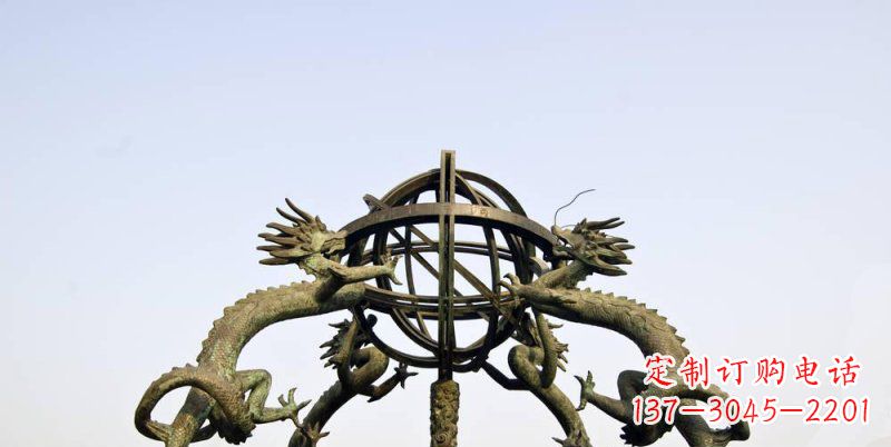 天文儀器雕塑 - 古代/天文儀器/渾天儀/銅雕 天文儀器雕塑 - 古代/天文儀器/渾天儀/銅雕
