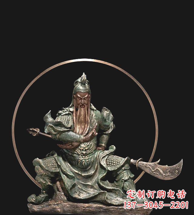 關帝古代人物銅雕
