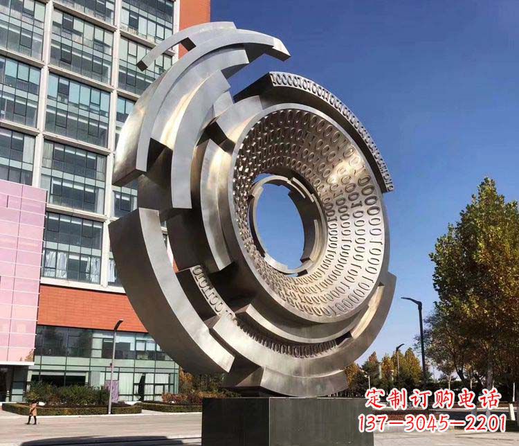 不銹鋼工業齒輪雕塑