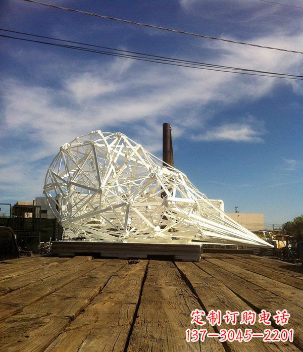 廣場(chǎng)不銹鋼抽象冰淇淋雕塑