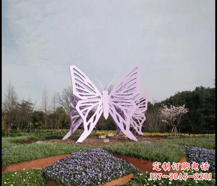 中領雕塑廠家精美不銹鋼蝴蝶雕塑