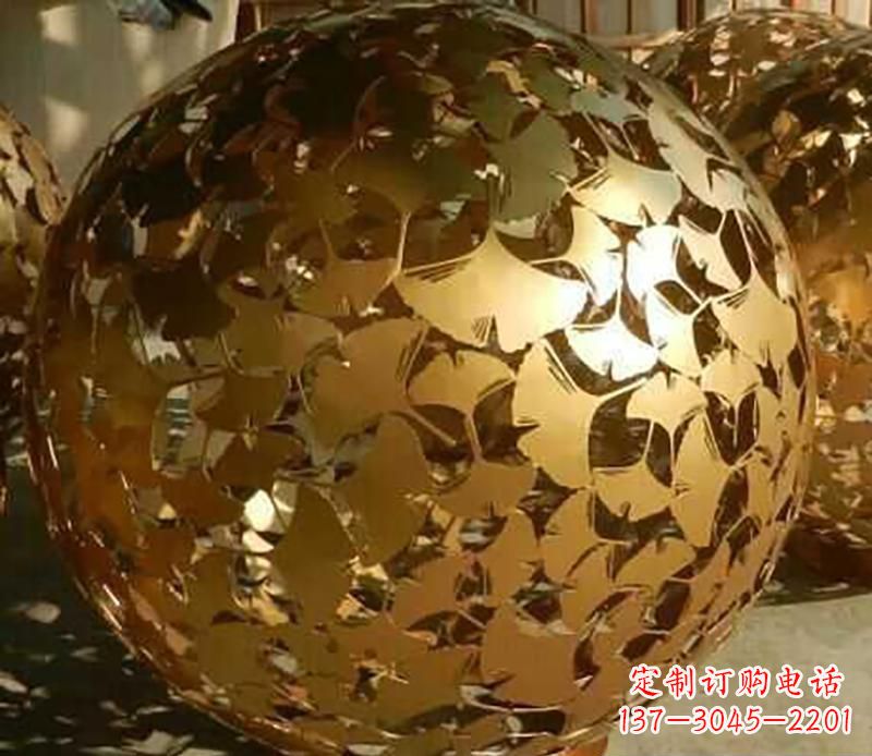 廣場不銹鋼景觀圓球雕塑