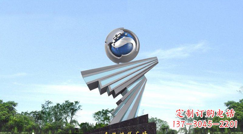 廣場(chǎng)不銹鋼騰飛大型時(shí)代雕塑