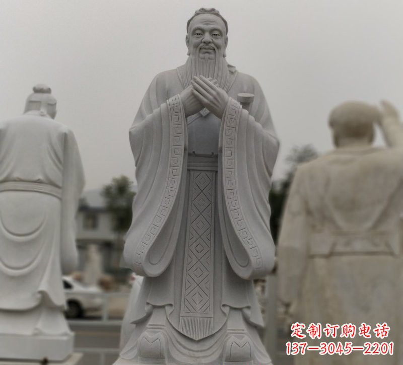 孔子雕塑 - 廣場/大理石/孔子/石雕 孔子雕塑 - 廣場/大理石/孔子/石雕