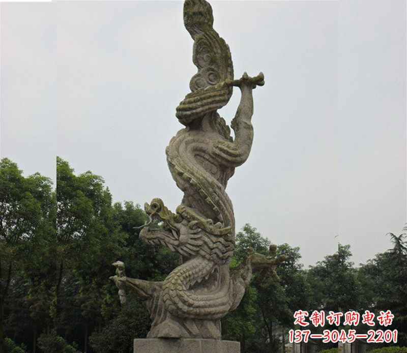 石龍雕塑 - 廣場/大理/石龍 石龍雕塑 - 廣場/大理/石龍