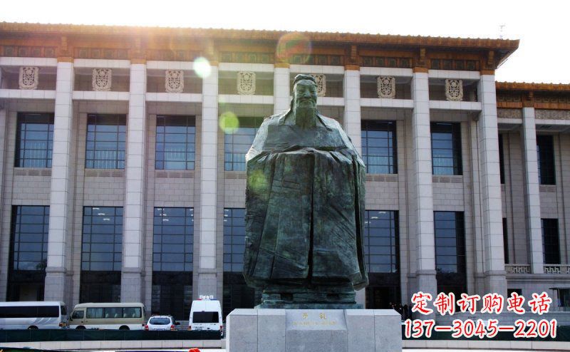 廣場鍛銅孔子像名人銅雕 廣場鍛銅孔子像名人銅雕