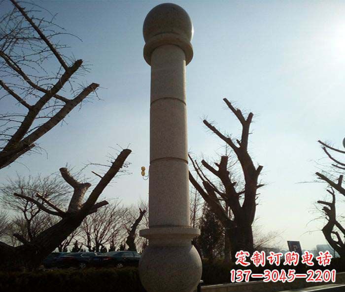 廣場景觀大理石雕塑石柱