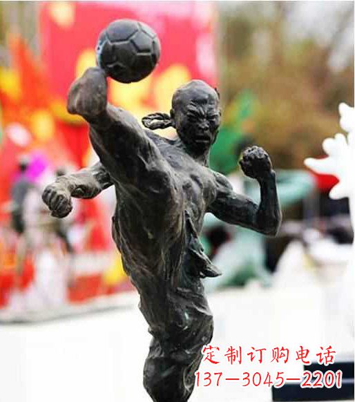 廣場/足球/人物/銅雕-廣場踢足球的人物銅雕 廣場/足球/人物/銅雕-廣場踢足球的人物銅雕