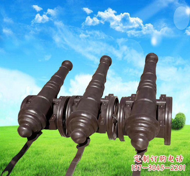 廣場銅雕大炮景觀擺件