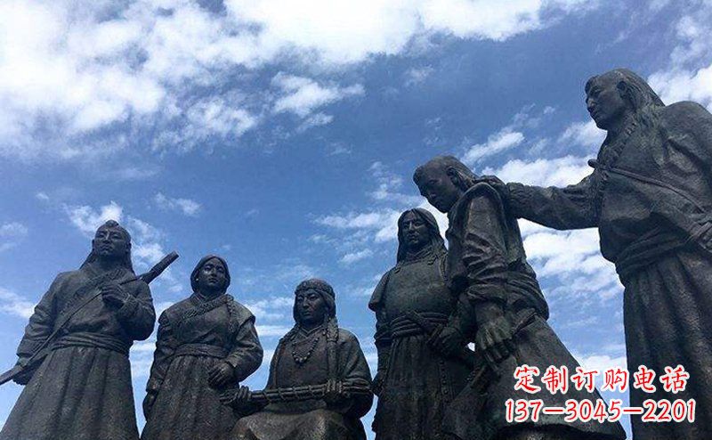 廣場銅雕西方小品人物雕塑