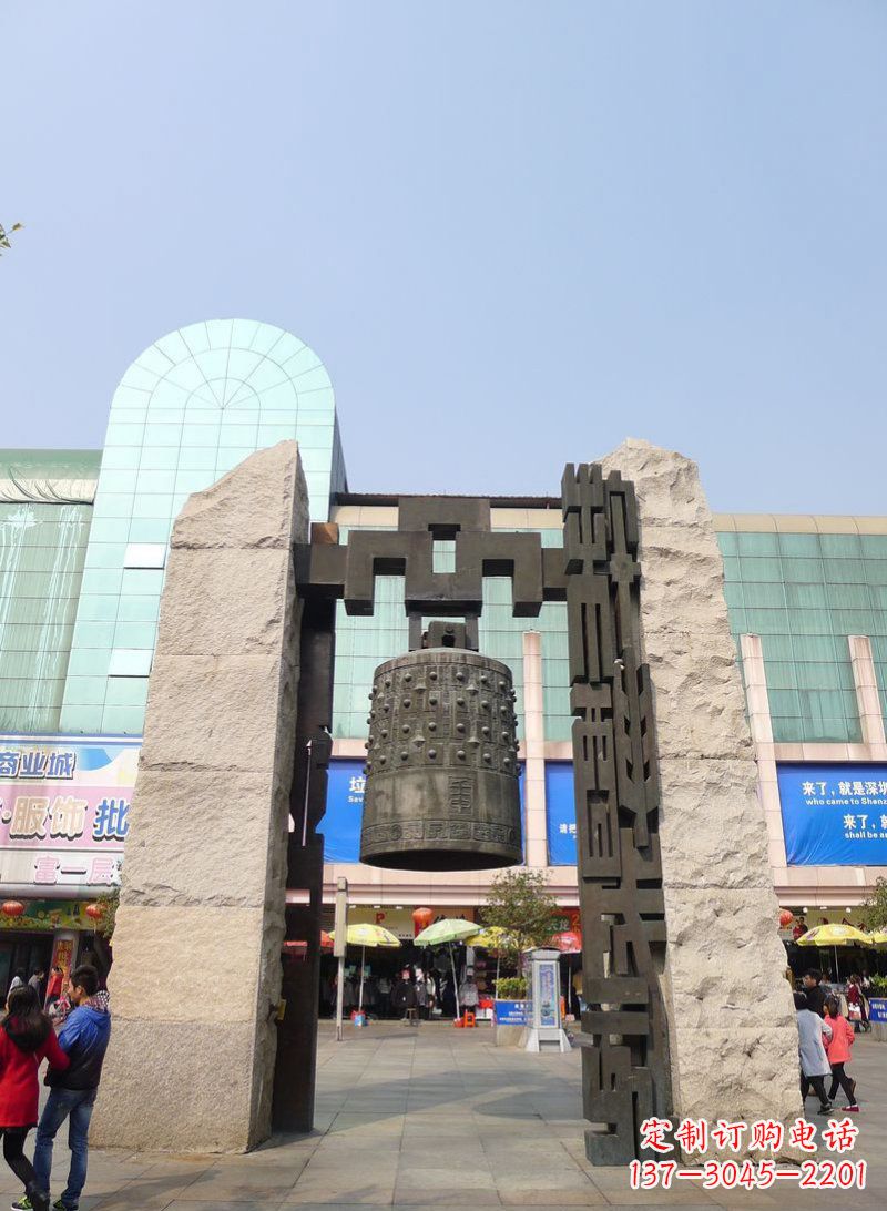 廣場(chǎng)銅鐘銅雕