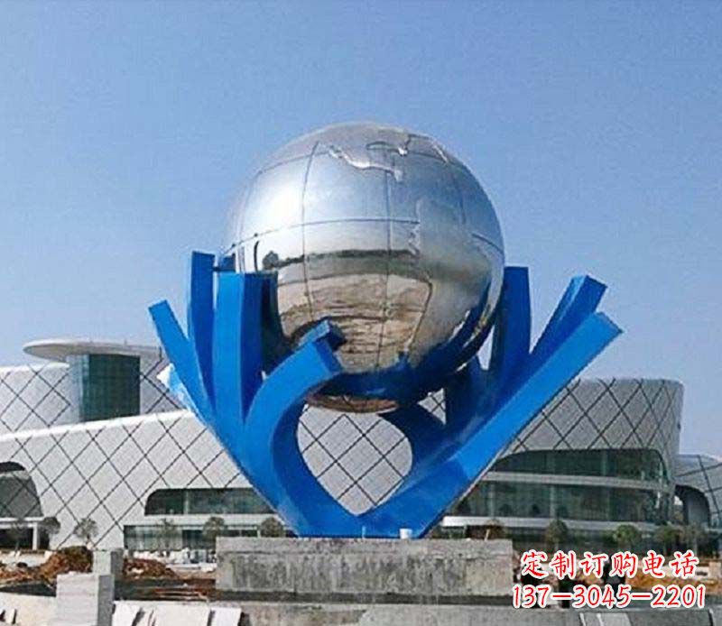 廣場/托起/地球/不銹鋼/抽象-廣場托起地球不銹鋼抽象雕塑 廣場/托起/地球/不銹鋼/抽象-廣場托起地球不銹鋼抽象雕塑