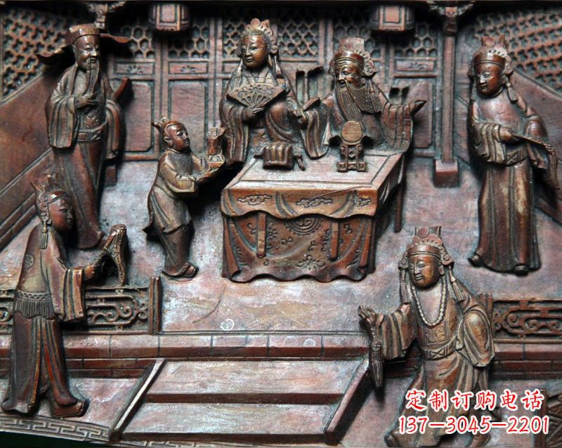 郭子儀拜壽浮雕雕塑