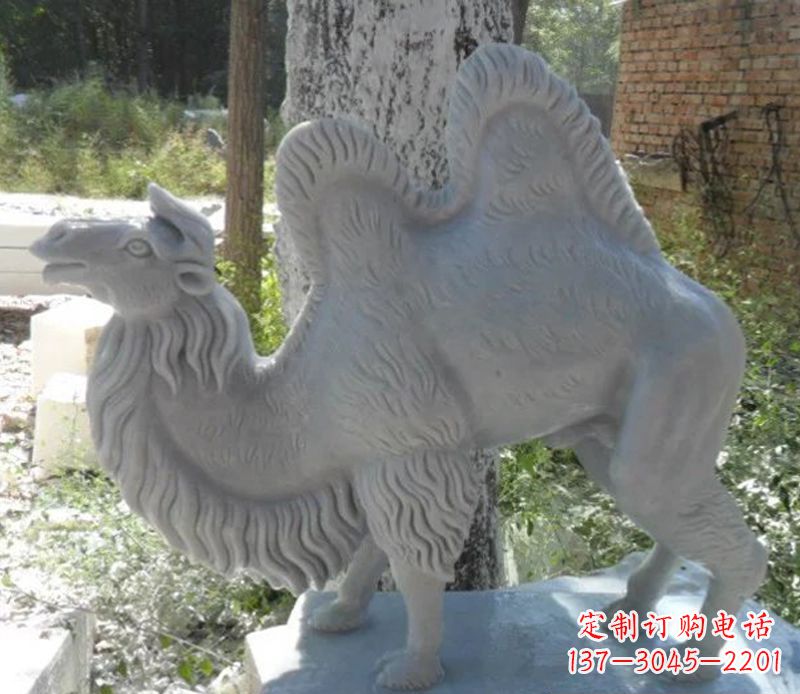 漢白玉動物駱駝石雕