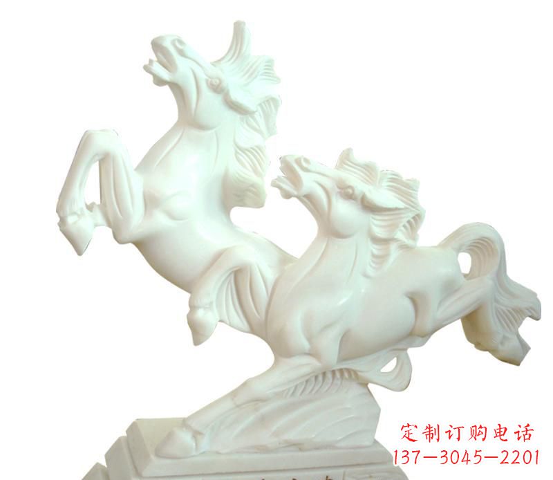 漢白玉動(dòng)物飛馬雕塑
