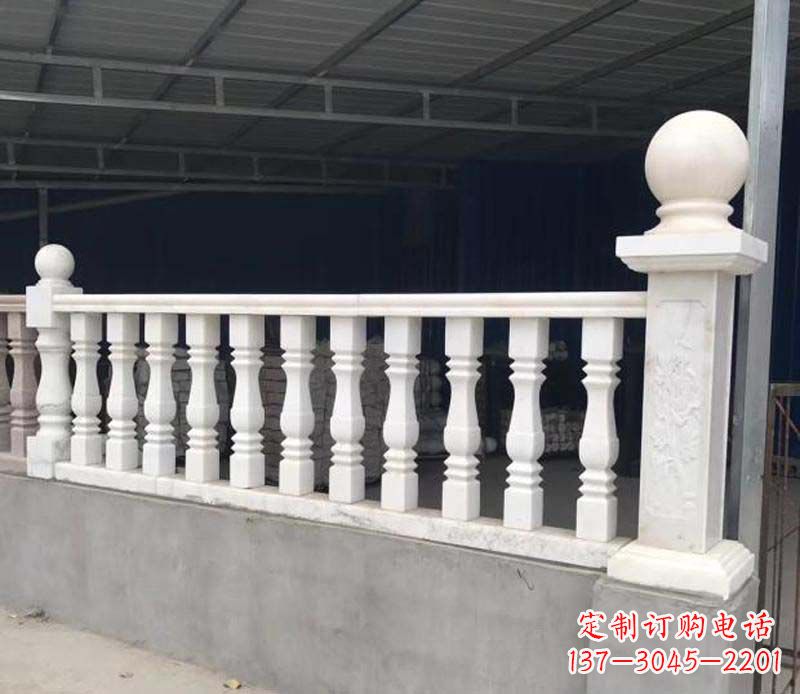 漢白玉欄桿景觀雕塑