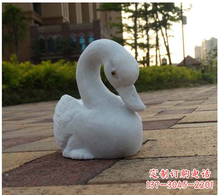 漢白玉天鵝石雕
