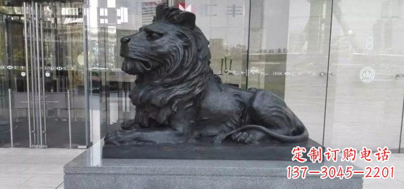 匯豐獅子銅雕222