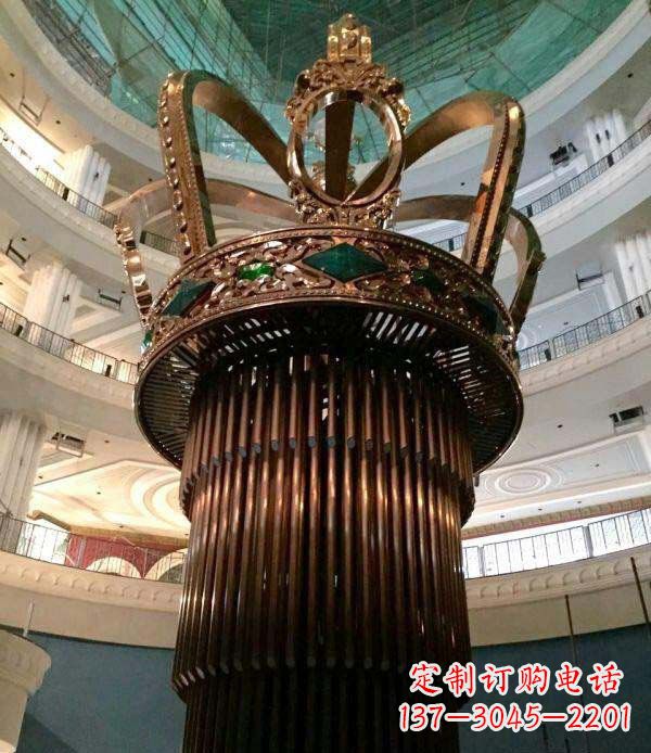 鎏金王冠商場(chǎng)景觀銅雕