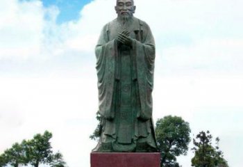 孔子廣場文化名人銅雕