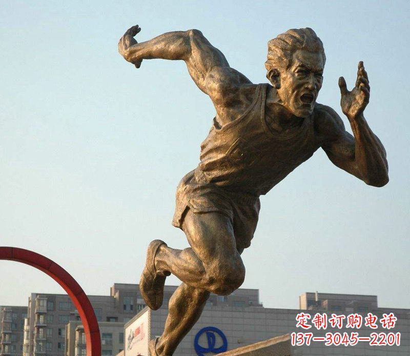男人跑步運(yùn)動(dòng)人物銅雕