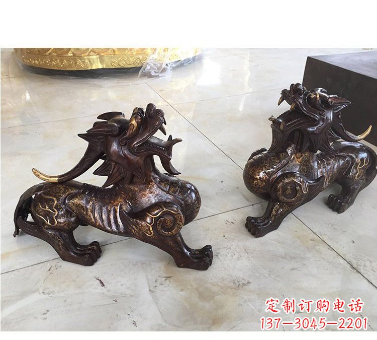 貔貅銅雕像