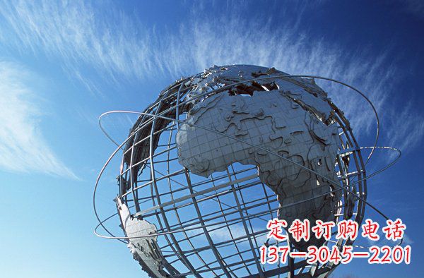 把美好的海洋融入您的空間，讓心靈被洗滌--不銹鋼大型地球雕塑