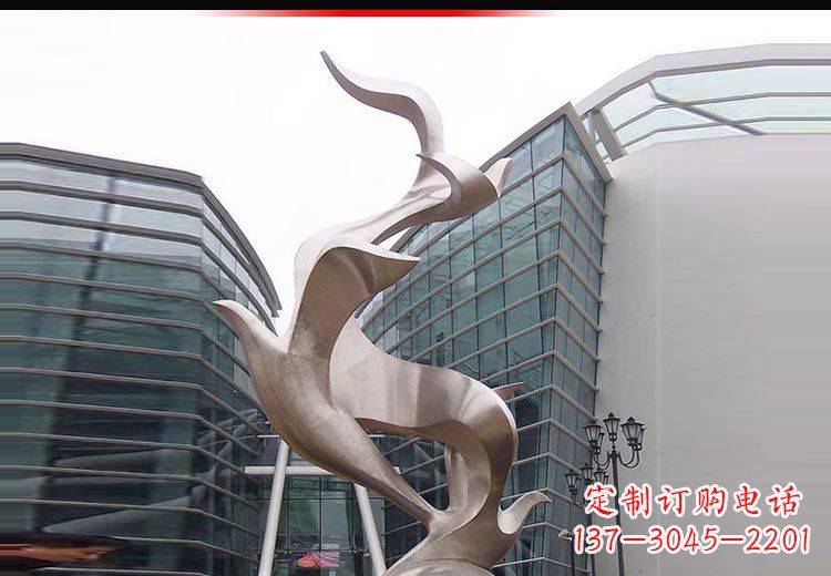 不銹鋼雄鷹雕塑，永久定制精美景觀